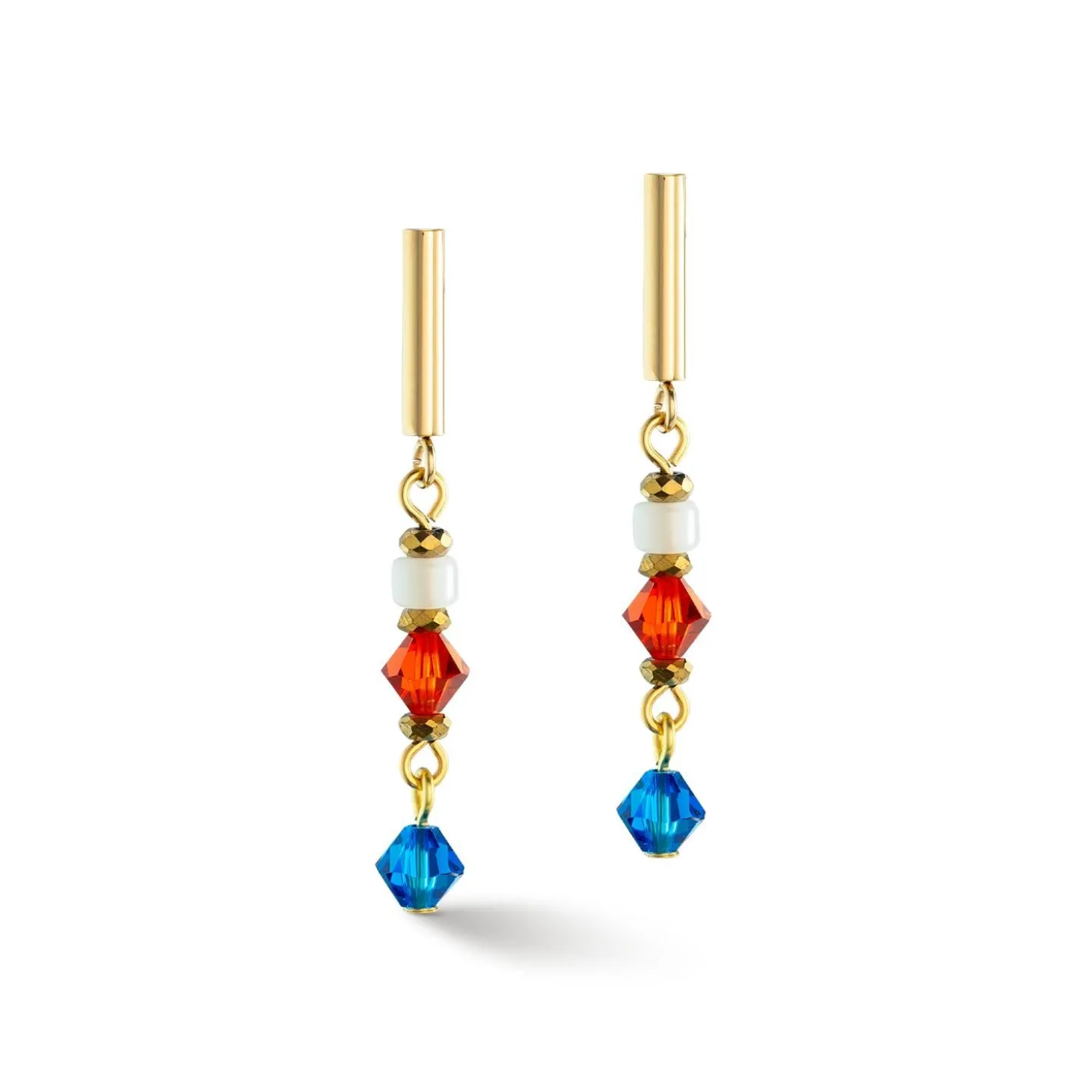 COEUR DE LION Ohrstecker-Princess Shape Mix Ohrringe Dopamin