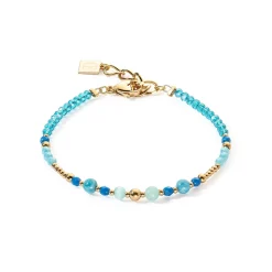 COEUR DE LION Echter Stein-Princess Spheres Armband Türkis