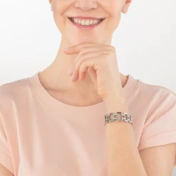 COEUR DE LION Edelstahlarmbänder-Schmuckarmband Edelstahl Silber