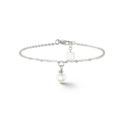 COEUR DE LION Perlenarmbänder-Solitär-Süßwasserperlen-Armband Silber
