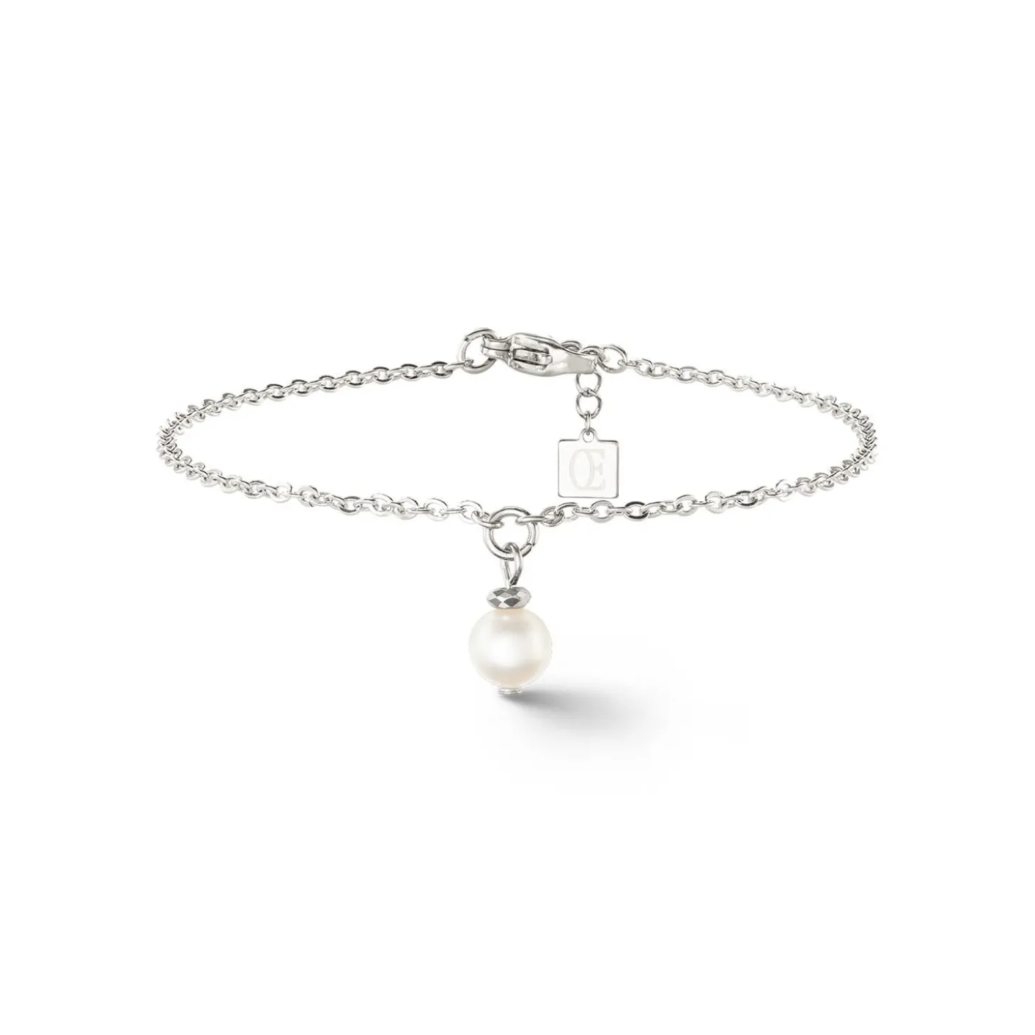 COEUR DE LION Perlenarmbänder-Solitär-Süßwasserperlen-Armband Silber