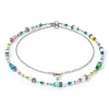 COEUR DE LION Multiwear-Halsketten-Sommertraum-Halskette, mehrfarbig, Pastellfarben