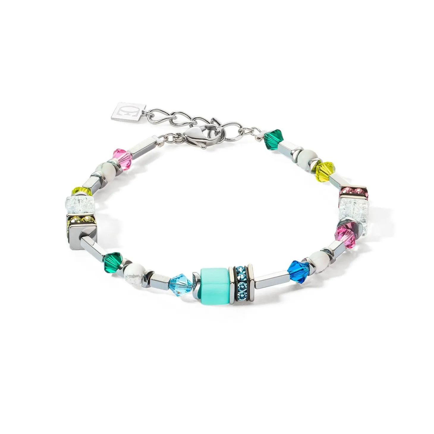 COEUR DE LION Echter Stein-Summer Dream Armband Mehrfarbig Pastell