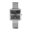 COEUR DE LION Uhren-Uhr Iconic Square Graphite Sunray Milanese Edelstahl