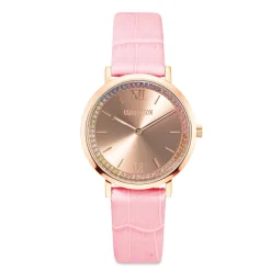 COEUR DE LION Uhren-Uhr Round Pastel Lovers Roségold Armband Leder Rosa