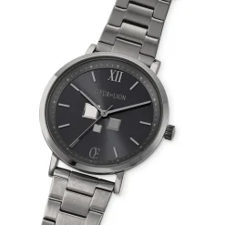 COEUR DE LION Männer-Uhr Round Statement Unisex Anthrazit Sunray Edelstahl Light Gun Metal