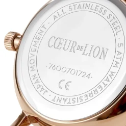 COEUR DE LION Uhren-Uhr Rund Mokka Matt Milanaise Edelstahl Roségold