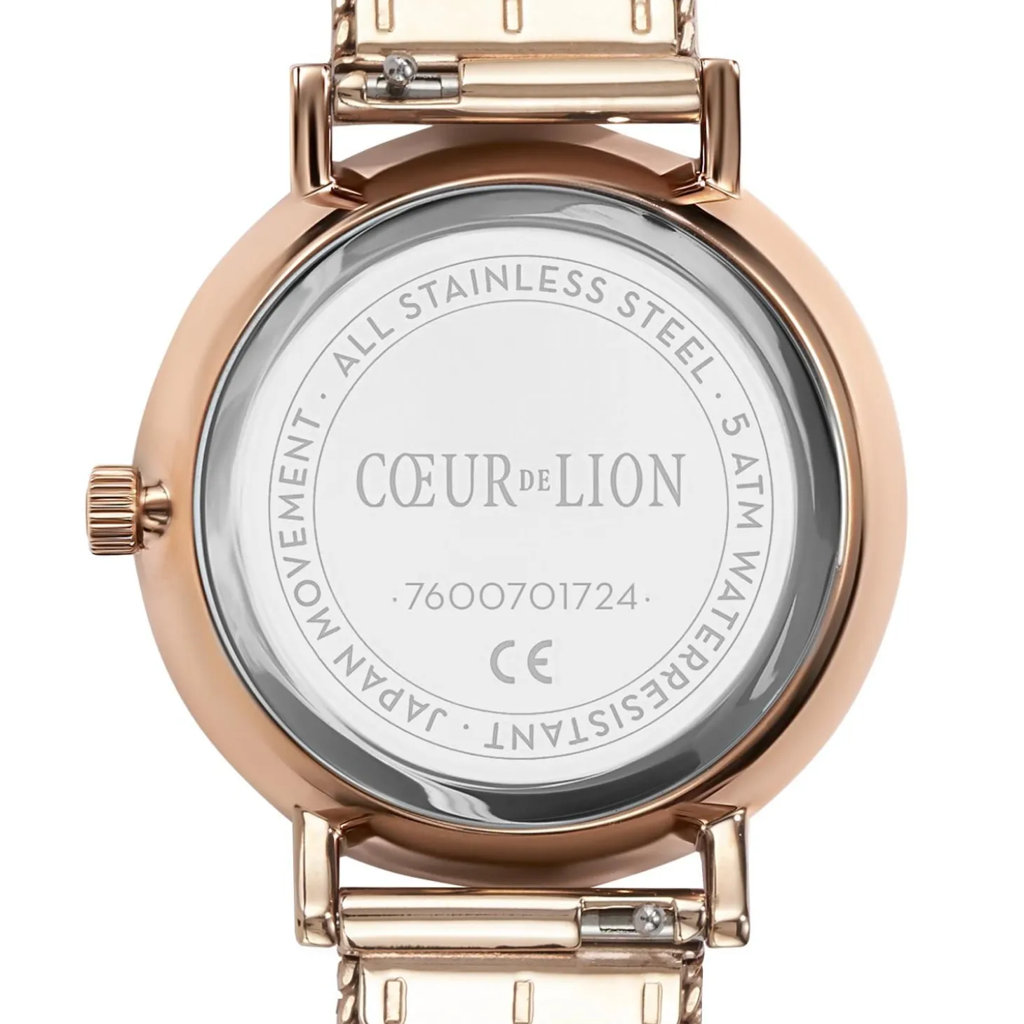 COEUR DE LION Uhren-Uhr Rund Mokka Matt Milanaise Edelstahl Roségold