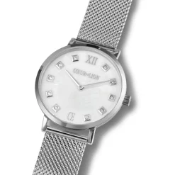COEUR DE LION Uhren-Uhr Rund Perlmutt Milanaise Edelstahl Silber