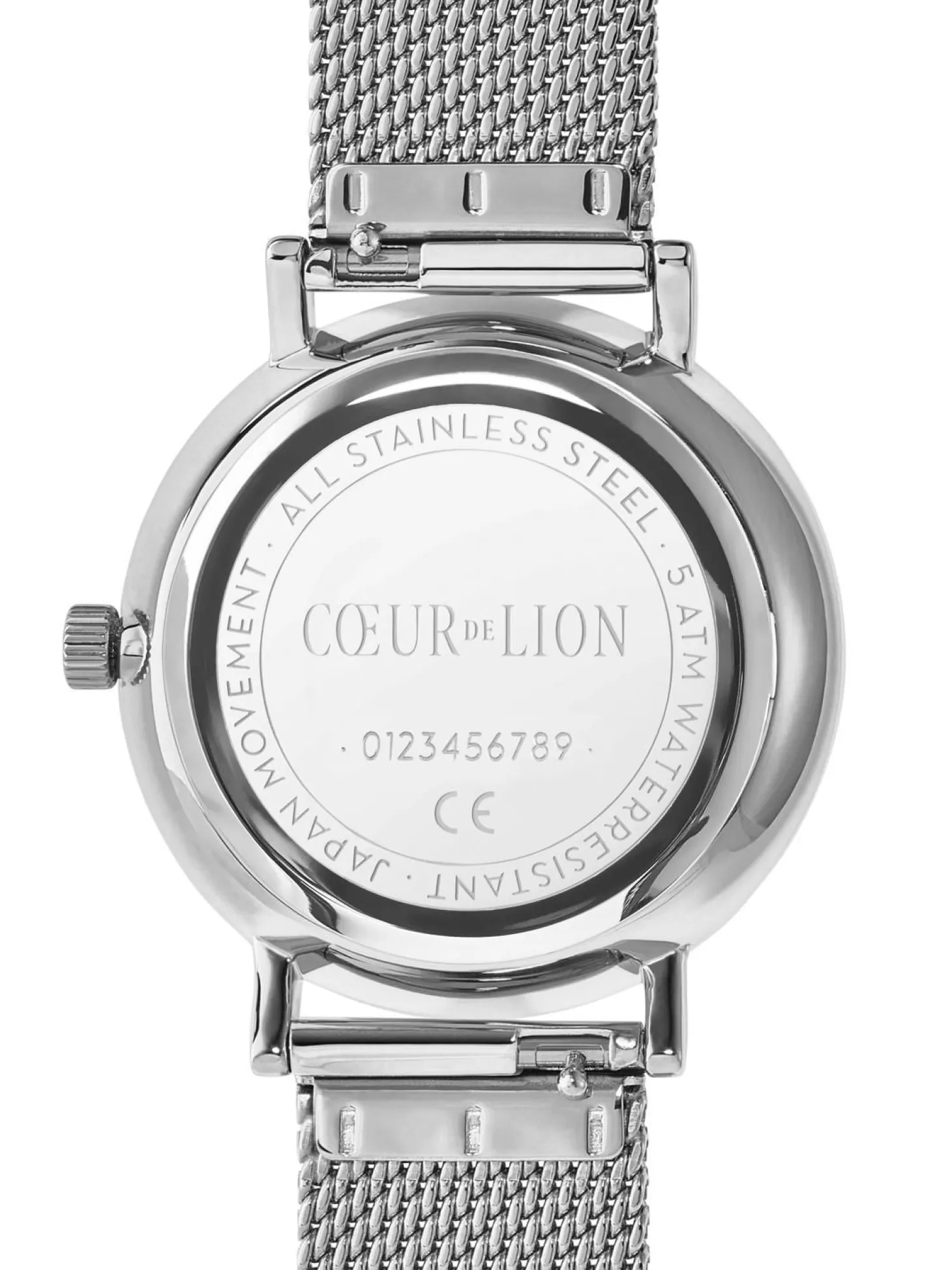 COEUR DE LION Uhren-Uhr Rund Perlmutt Milanaise Edelstahl Silber