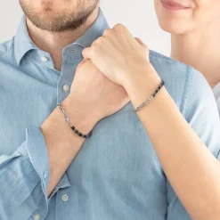 COEUR DE LION Aber-Unisex-Armband Fusion Link Chain Schwarz