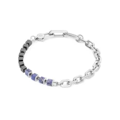 COEUR DE LION Unisex-Armbänder-Unisex-Armband Fusion Link Chain Blau
