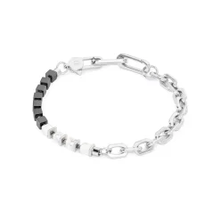 COEUR DE LION Unisex-Armbänder-Unisex-Armband Fusion Link Chain Weiß