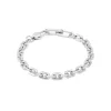 COEUR DE LION Edelstahlarmbänder-Unisex-Armband Gliederkette Silber