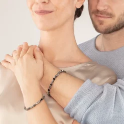 COEUR DE LION Unisex-Armbänder-Unisex-Armband Würfel & Kette Schwarz