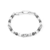 COEUR DE LION Unisex-Armbänder-Unisex-Armband Würfel & Kette Weiß