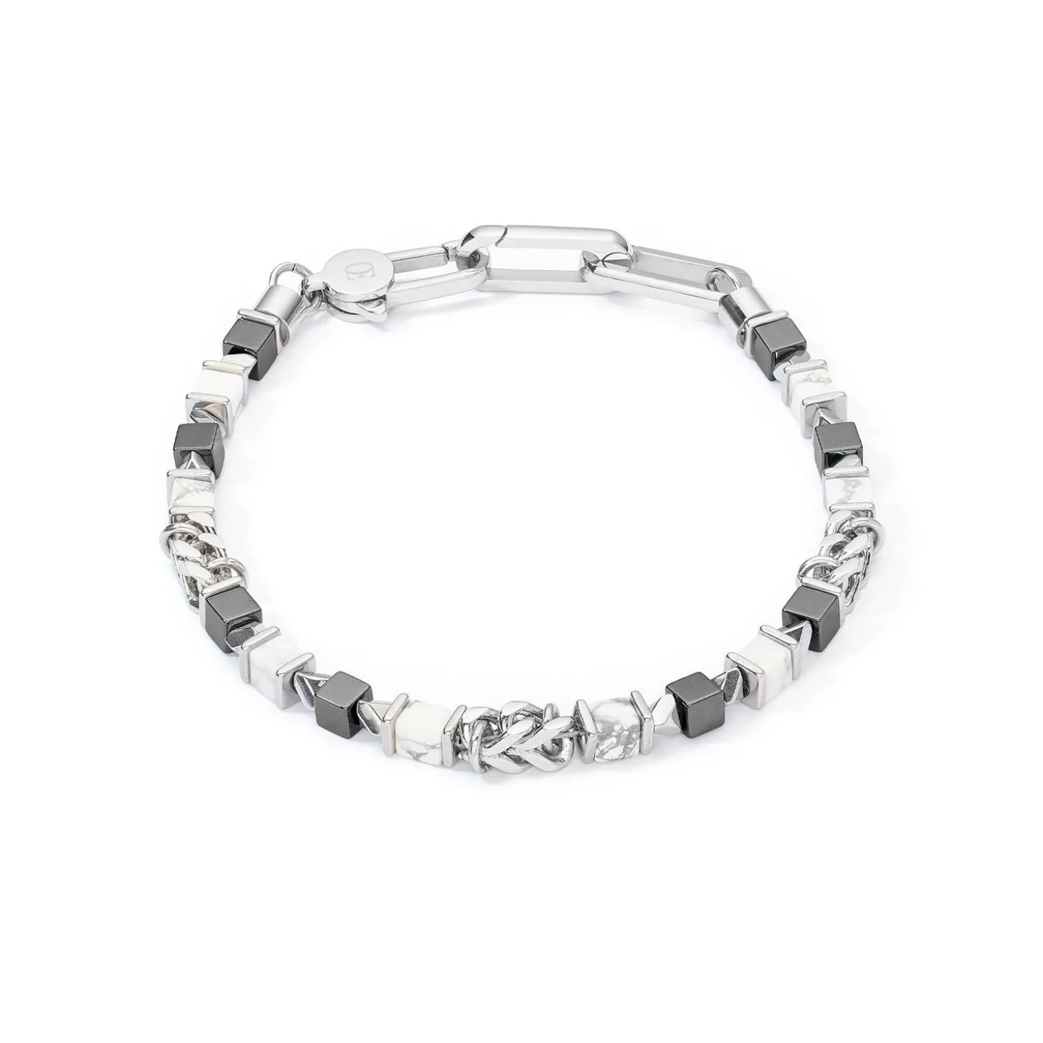 COEUR DE LION Unisex-Armbänder-Unisex-Armband Würfel & Kette Weiß